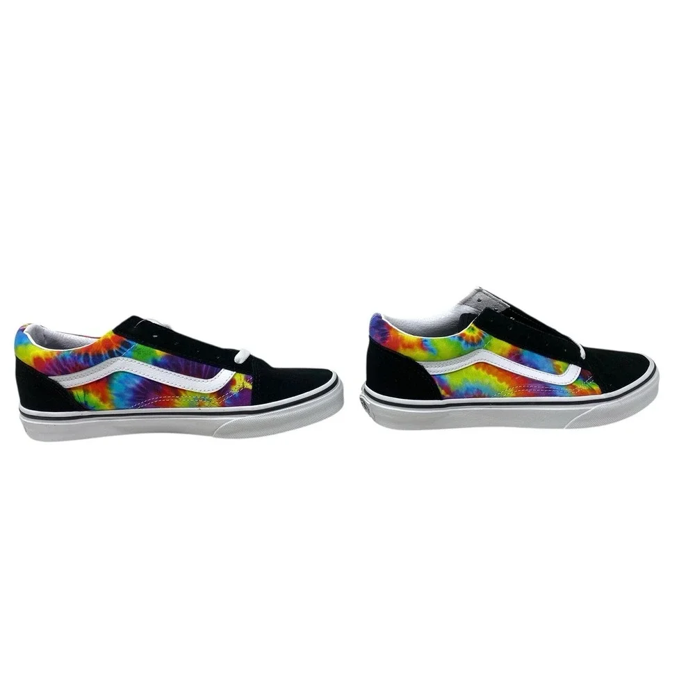 VANS Old Skool Spiral Tie-Dye Shoes Youth Boys Skateboard Sneakers Size 5 NWB